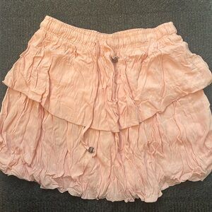 Forever 21 Baby Pink Layered Skirt (Size: S)